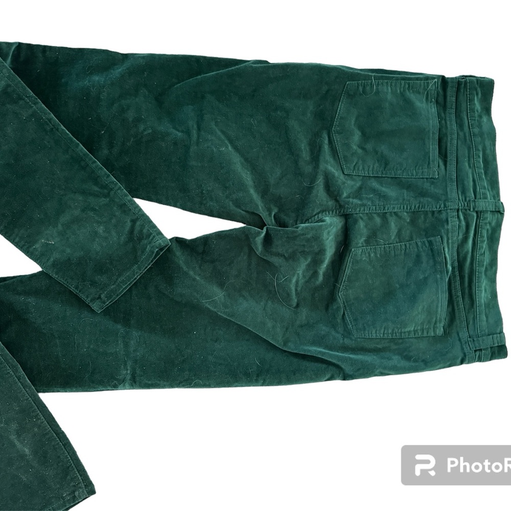 Velvet Green Pants - Picture 2 of 3